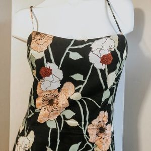Helen Wang NY Floral Dress Cross Back